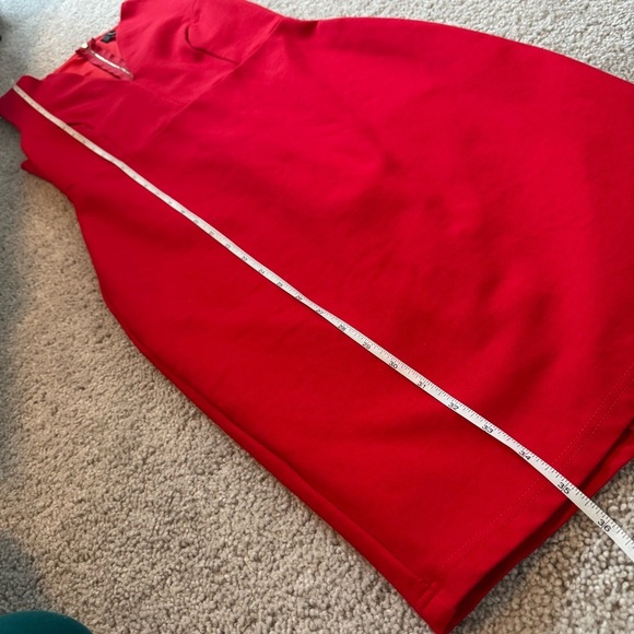 Lulu’s Deep V-Neck Bodycon Double Full Zipper Back Stretch Dress medium - Picture 9 of 11